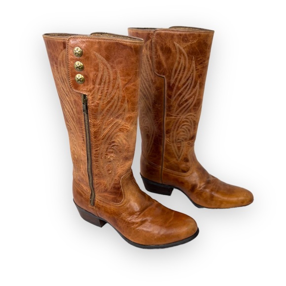 Ariat Shoes - Ariat Uproar Gingersnap brown leather western cowboy cowgirl tall boots